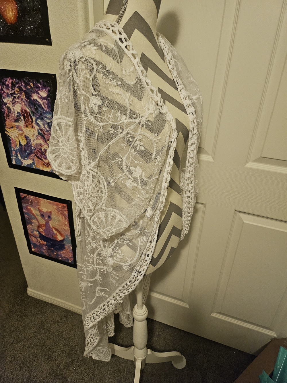 Roommates White Lace Swim Coverup - Picture 3 of 6